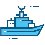 Battleship Ship Boat Army Military SVG Icon